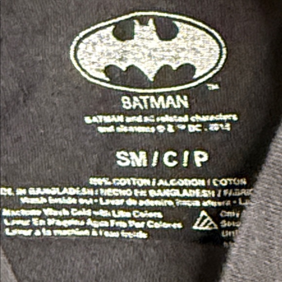 6/7 T Kids Pajamas Set with Bat Logo - Black, Yellow, Blue Grey leggings - Picture 3 of 9